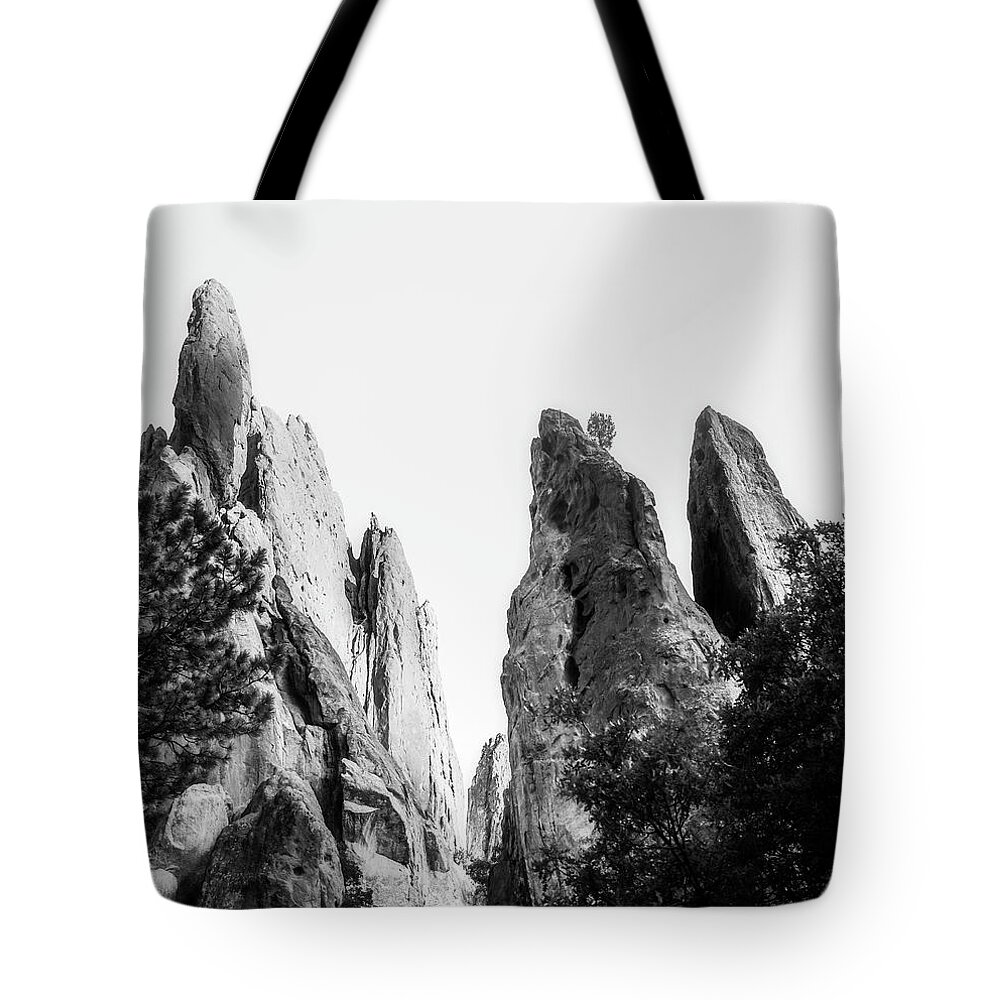 Garden Of The Gods Rock Pinnacles Tote Bag featuring the photograph Garden of The Gods Rock Pinnacles by Dan Sproul