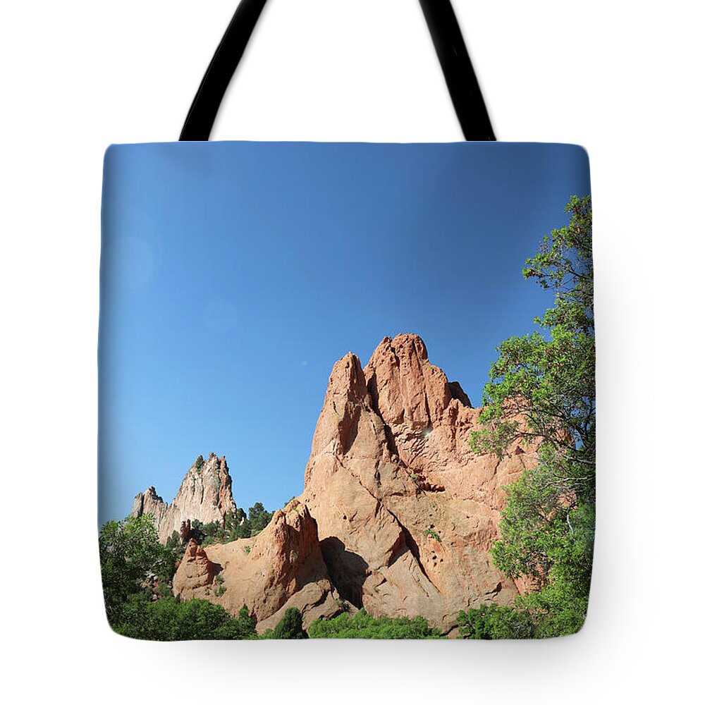 Garden Of The Gods Tote Bag featuring the photograph Garden Of The Gods View by Dan Sproul