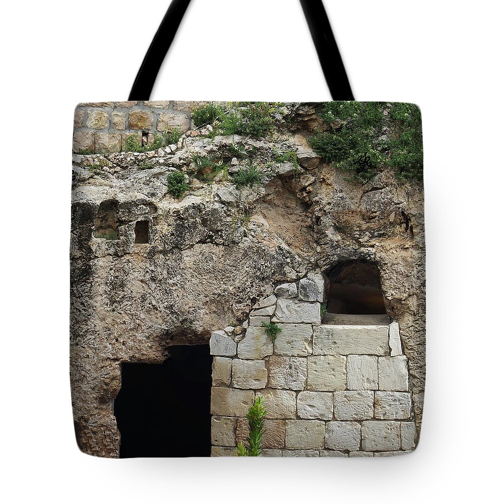 Tomb Tote Bag featuring the photograph Garden Tomb by Ginger Repke