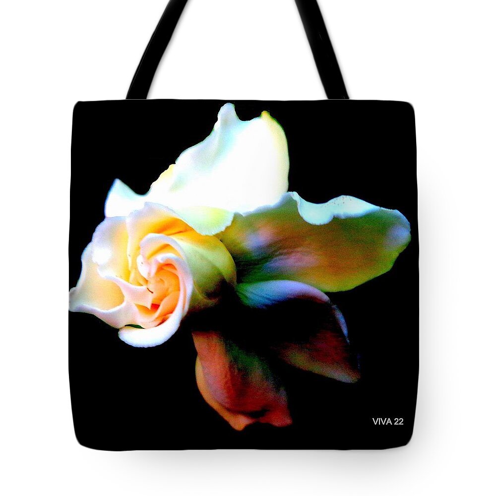 Gardenia Surreal Tote Bag featuring the photograph Gardenia-surreal by VIVA Anderson