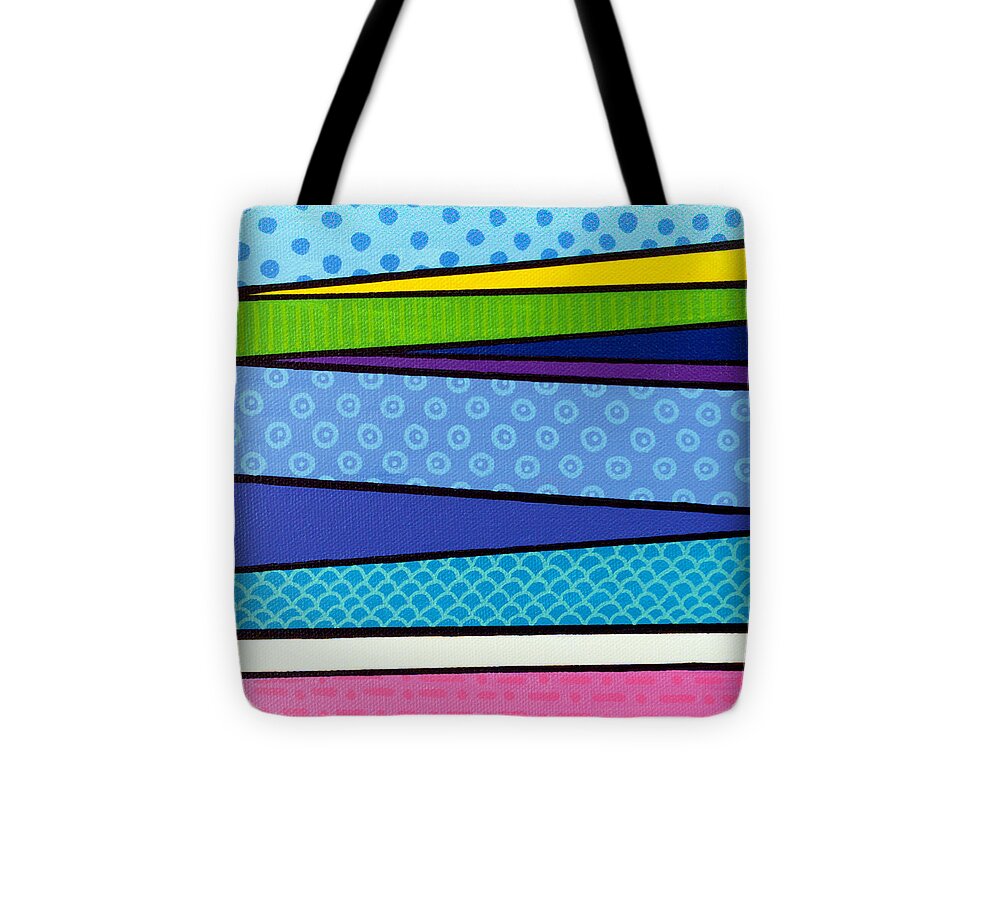 Pattern Art Tote Bag featuring the painting Gazing Out To Sea by Beth Ann Scott