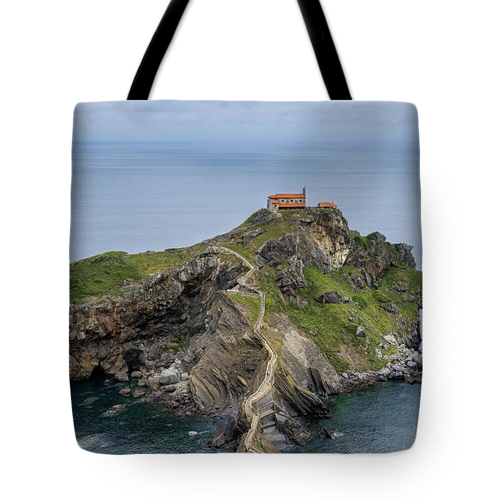Coast Of Biscay Tote Bag featuring the photograph Gaztelugatxeko 1 by Micah Offman