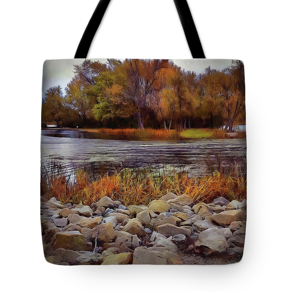 Landscape Tote Bag featuring the photograph Gentle Ripples by Cedric Hampton