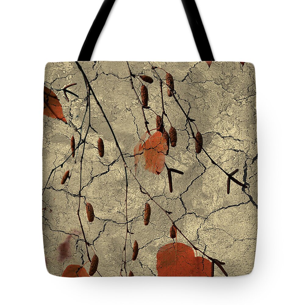 Leaf Tote Bag featuring the photograph Gently Falling by Elaine Teague