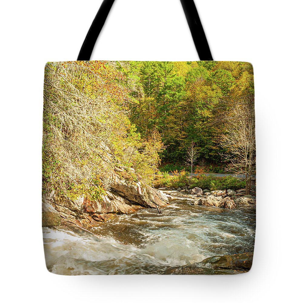 Water Tote Bag featuring the photograph Gently Flowing by Rob Hemphill