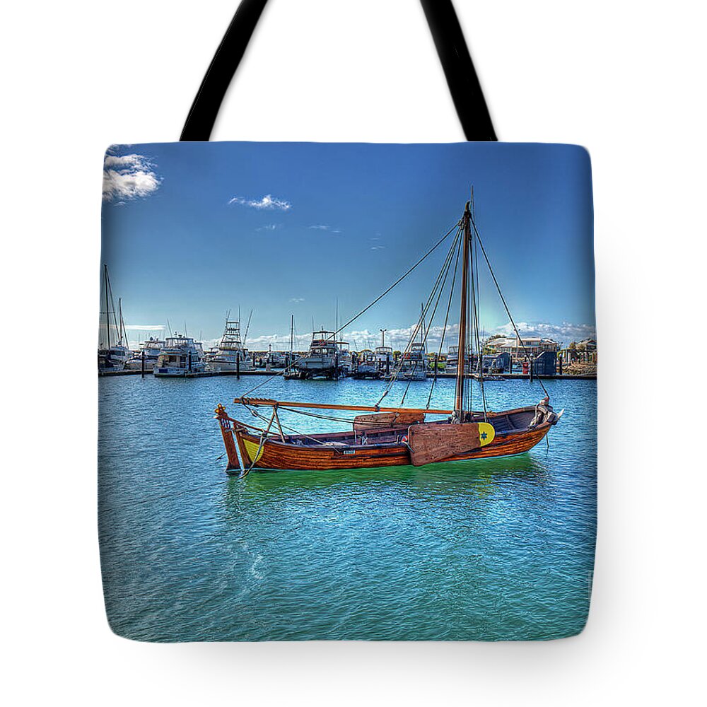 Marina Tote Bag featuring the photograph Geraldton Marina, Western Australia 2 by Elaine Teague