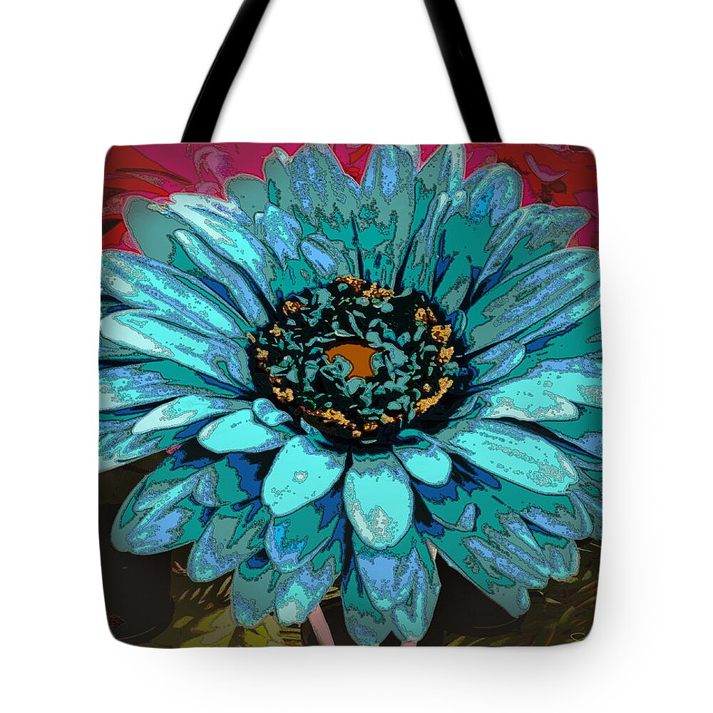 Flower Tote Bag featuring the photograph Gerber Daisy by Shara Abel