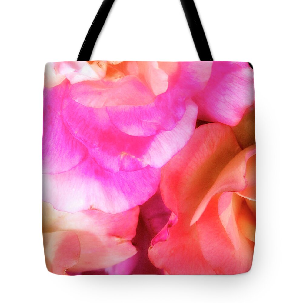Pink Tote Bag featuring the photograph GETTING LOST IN PINK PETALS Palm Springs CA by William Dey