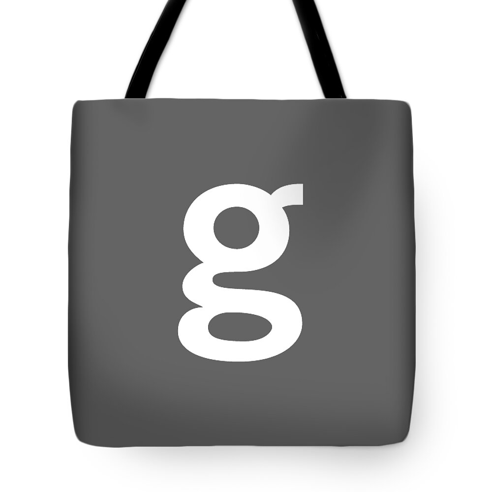Getty Images Logo Tote Bag featuring the digital art Getty Images White G by Getty Images