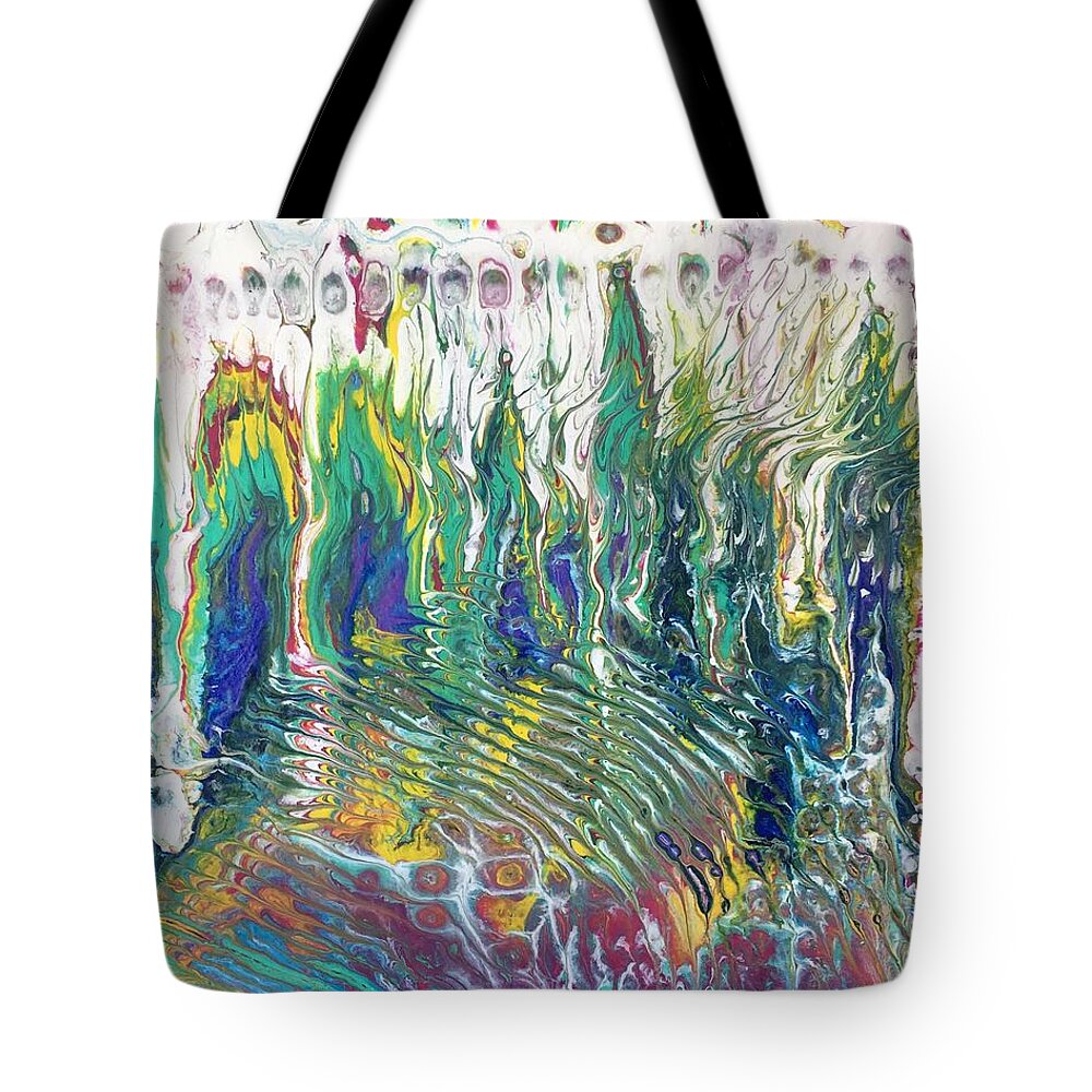 Ghosts Tote Bag featuring the painting Ghost Busters by Rowena Rizo-Patron