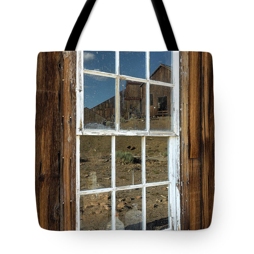 Nevada Tote Bag featuring the photograph Ghost Town Reflection by James Marvin Phelps