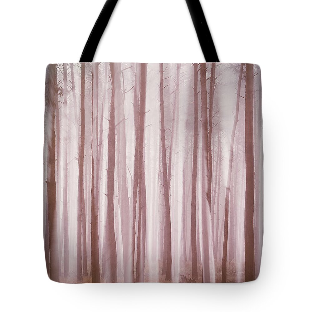 Nature Tote Bag featuring the photograph Ghosts In The Fog by Andrii Maykovskyi
