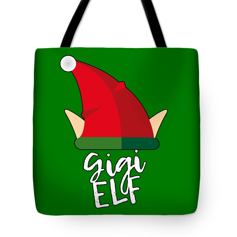 Christmas 2023 Tote Bag featuring the digital art Gigi Elf Christmas Costume by Flippin Sweet Gear