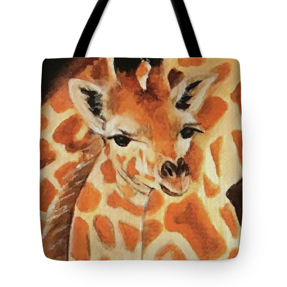 Art Tote Bag featuring the painting Giraffe by Tammy Pool