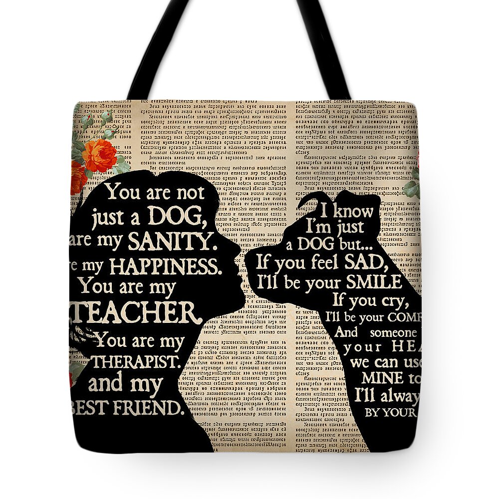Not My Dog Tote Bags