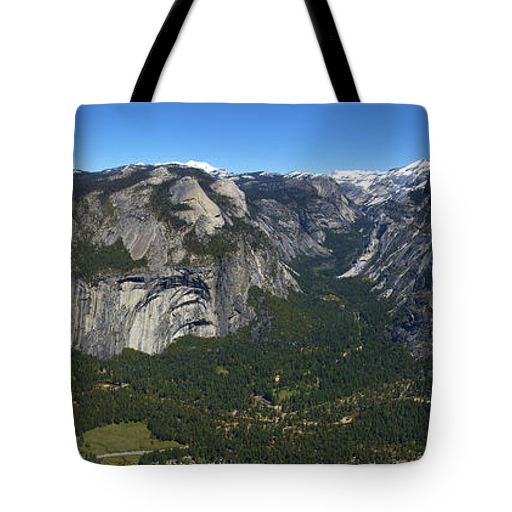 Yosemite Tote Bag featuring the photograph Glacier Point Panorama by Sean Hannon