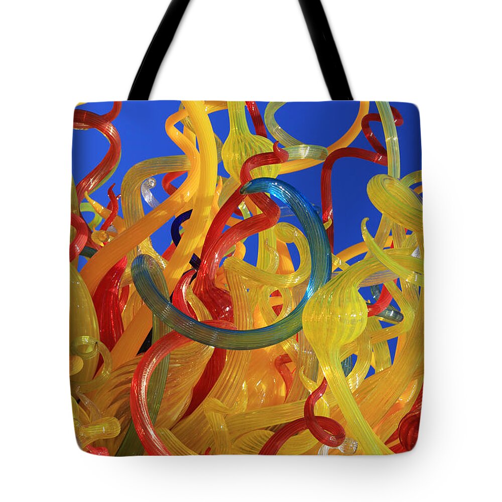 Glass Tote Bag featuring the photograph Glass in the Garden by Bonny Puckett