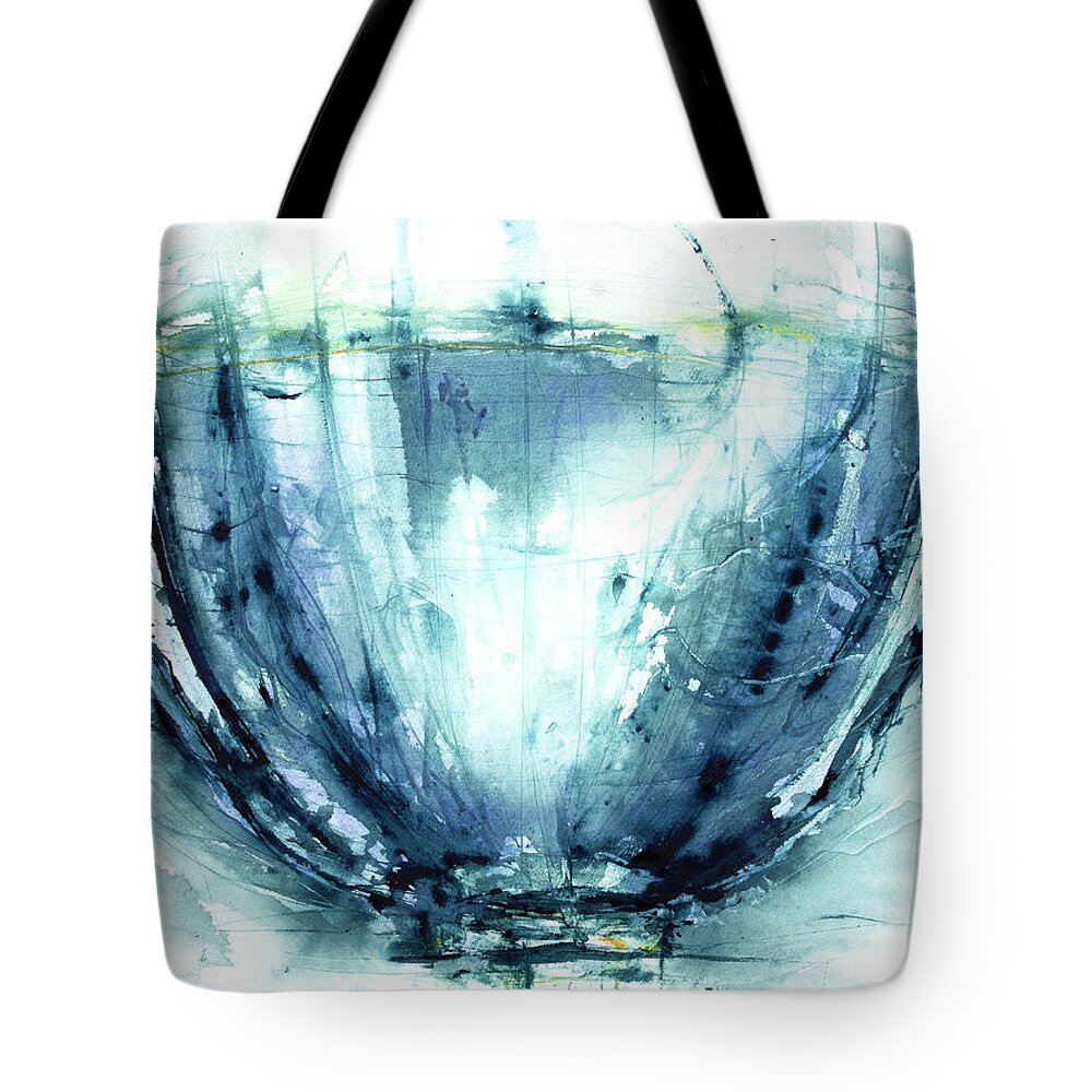  Tote Bag featuring the painting 'Glassig' by Petra Rau