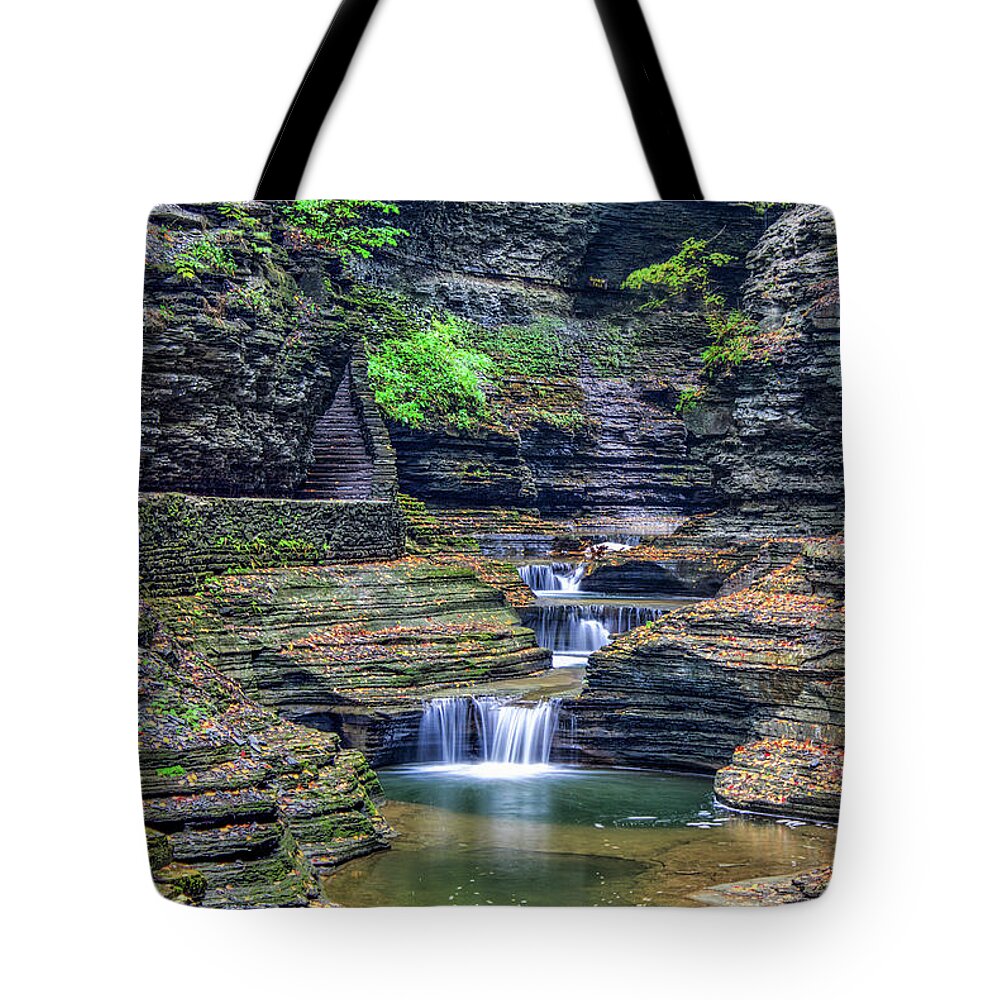 Art Prints Tote Bag featuring the photograph Glen of Pools by Nunweiler Photography