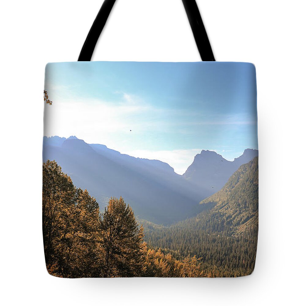 Mountain Tote Bag featuring the photograph Glowing Glacier by Go and Flow Photos