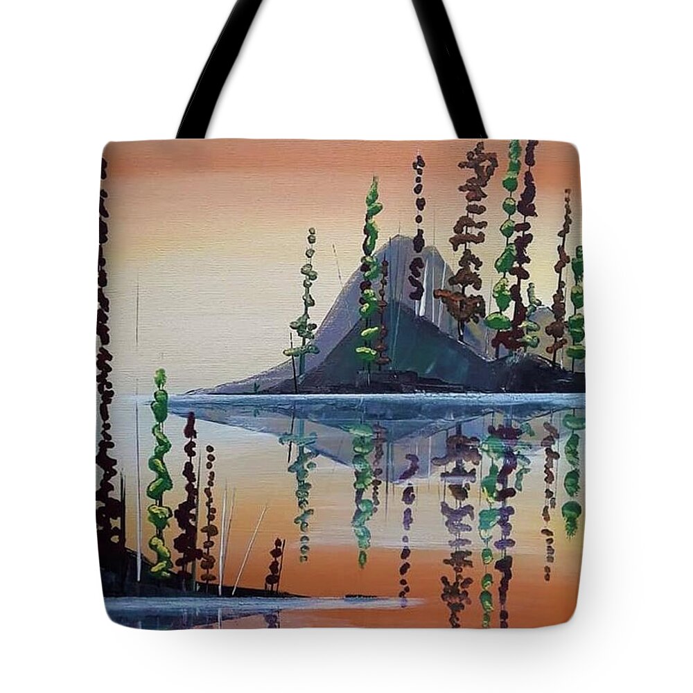Geese Tote Bag featuring the painting Going Home by April Reilly