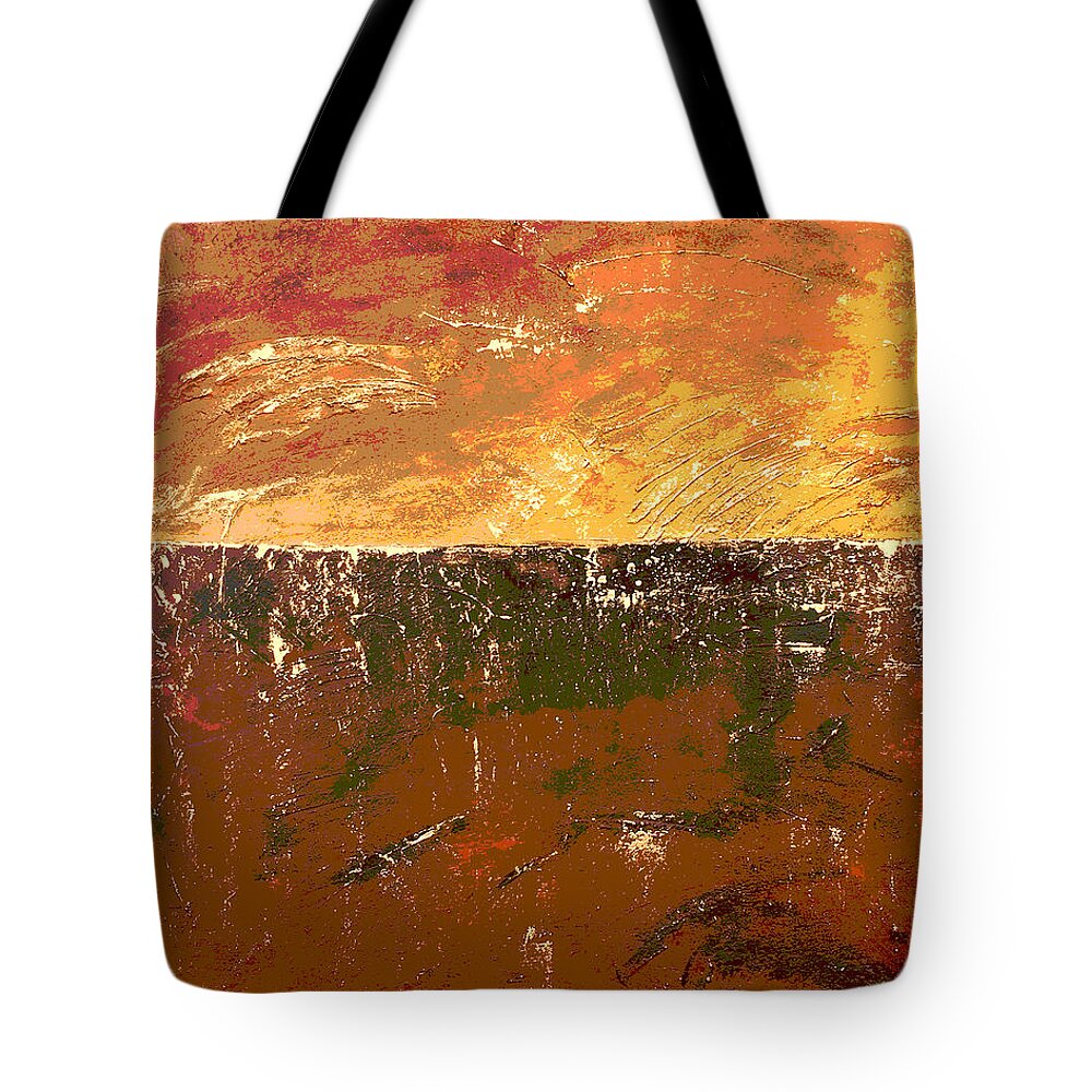 Gold Tote Bag featuring the painting Gold Dust by Linda Bailey