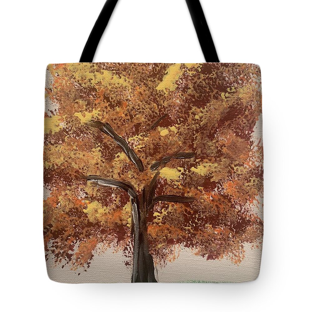 Acrylic Tote Bag featuring the painting Golden Beauty by Lisa White