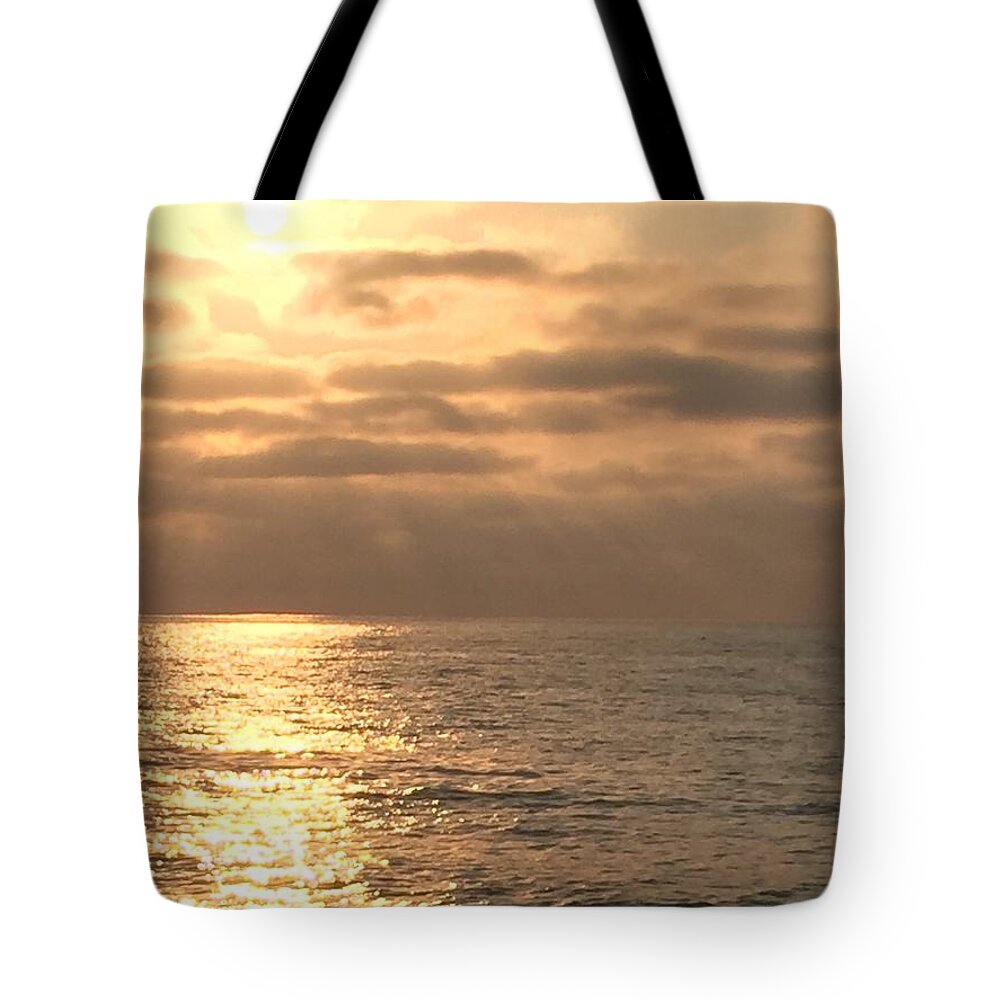 Golden Tote Bag featuring the photograph Golden hour #1 by Lisa White