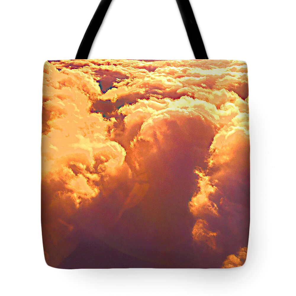 Sosobone Tote Bag featuring the photograph Golden Storm by Trevor A Smith