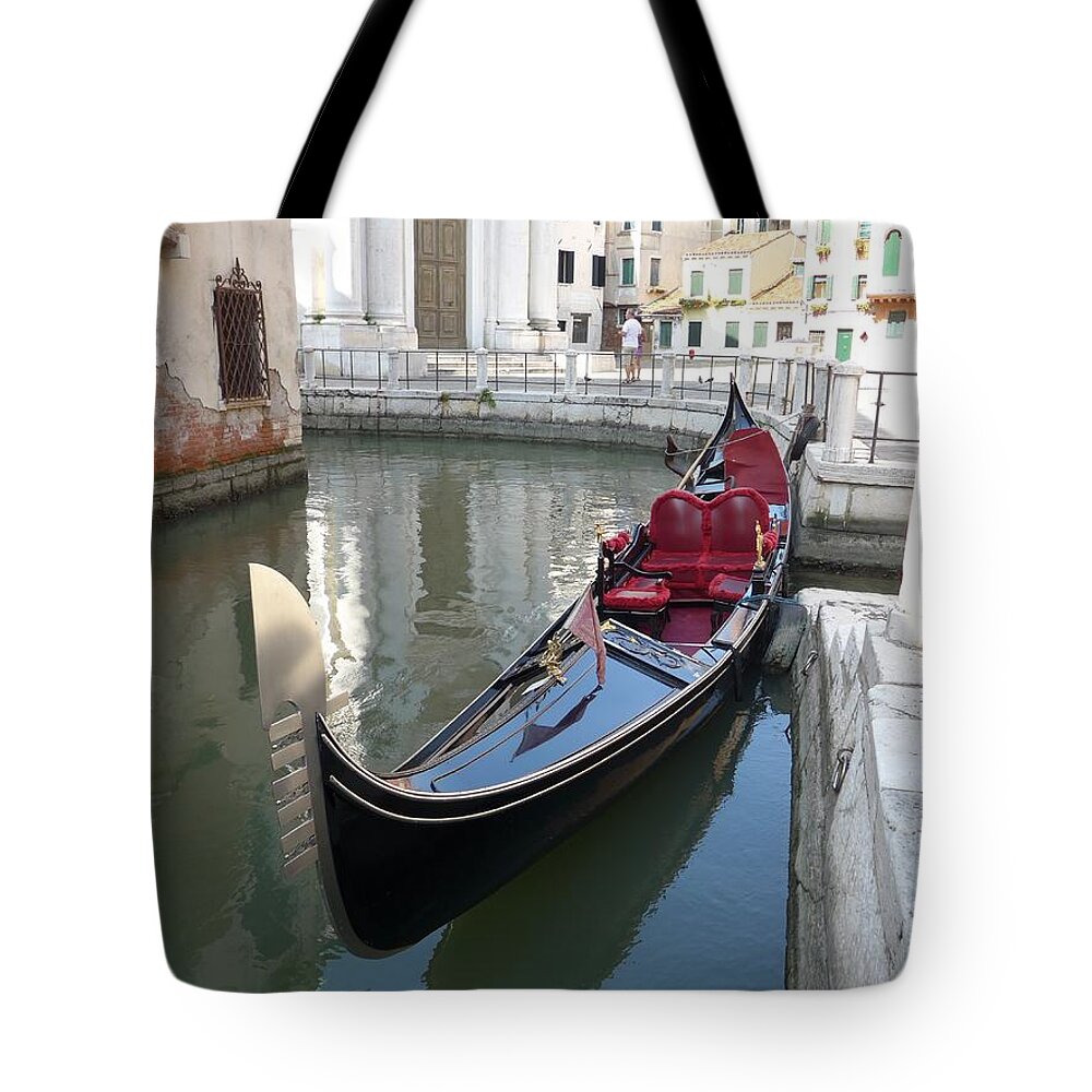 Venice Tote Bag featuring the photograph Gondola by Lisa Mutch