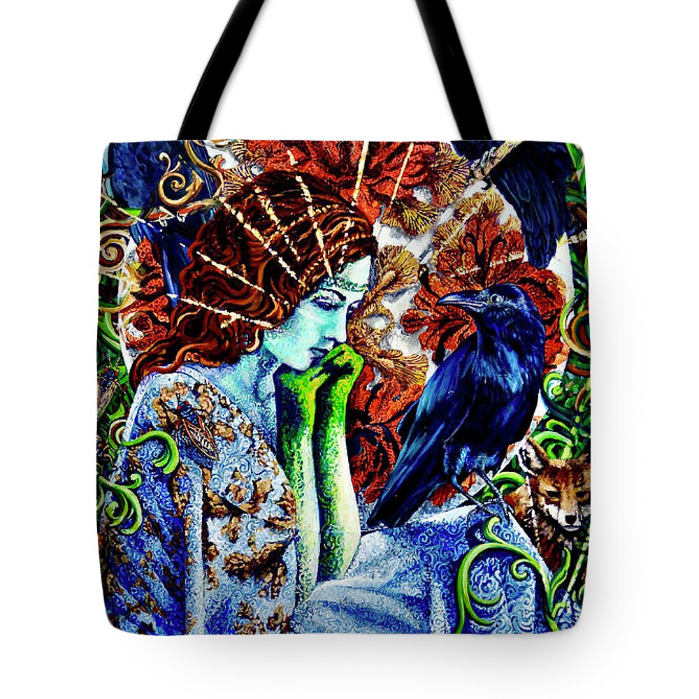 Covid-19 Tote Bag featuring the painting Goodbye Rosie, The Queen Of Corona by Greg Skrtic