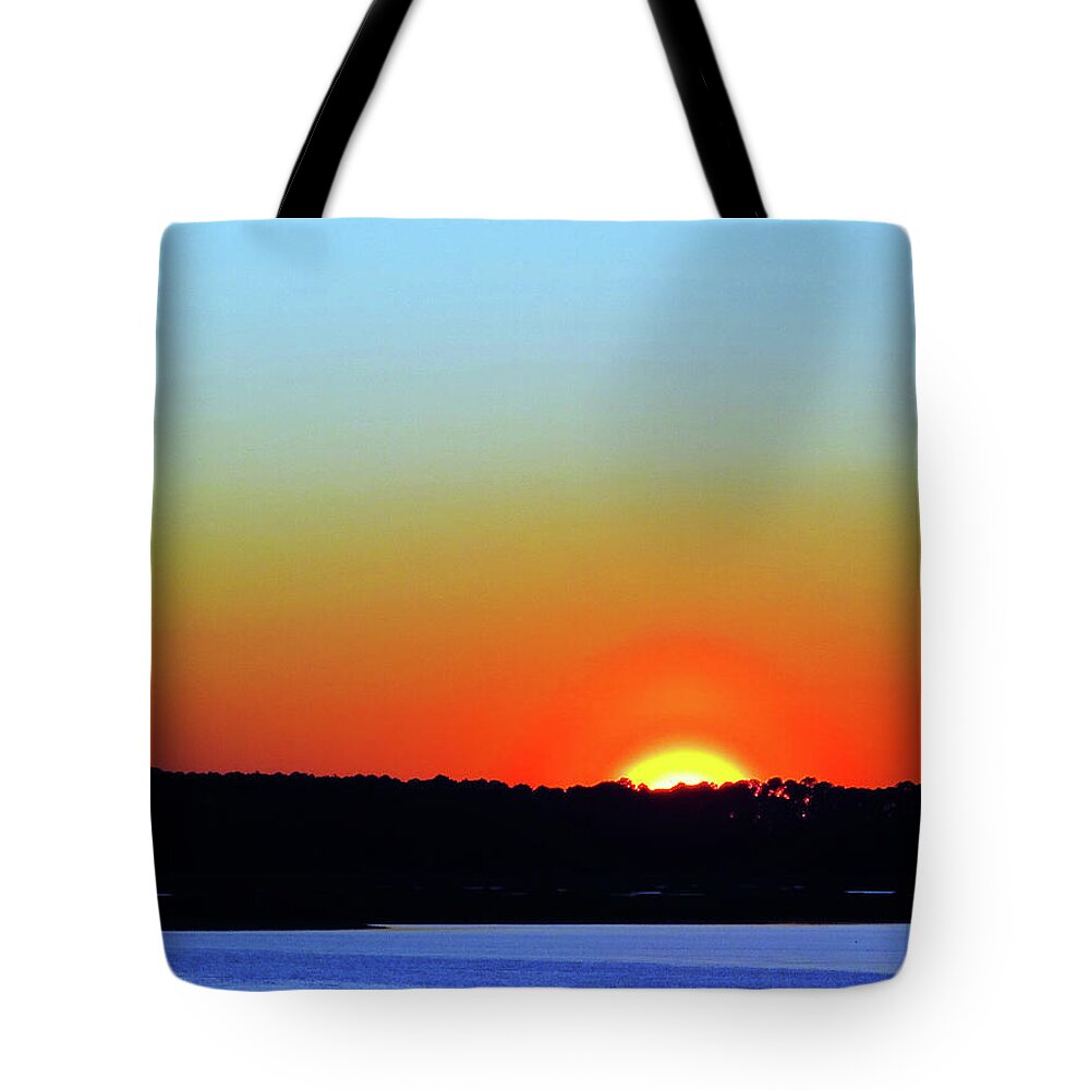 Sunset Tote Bag featuring the photograph Goodnight, Hilton Head 2 by Rick Locke - Out of the Corner of My Eye