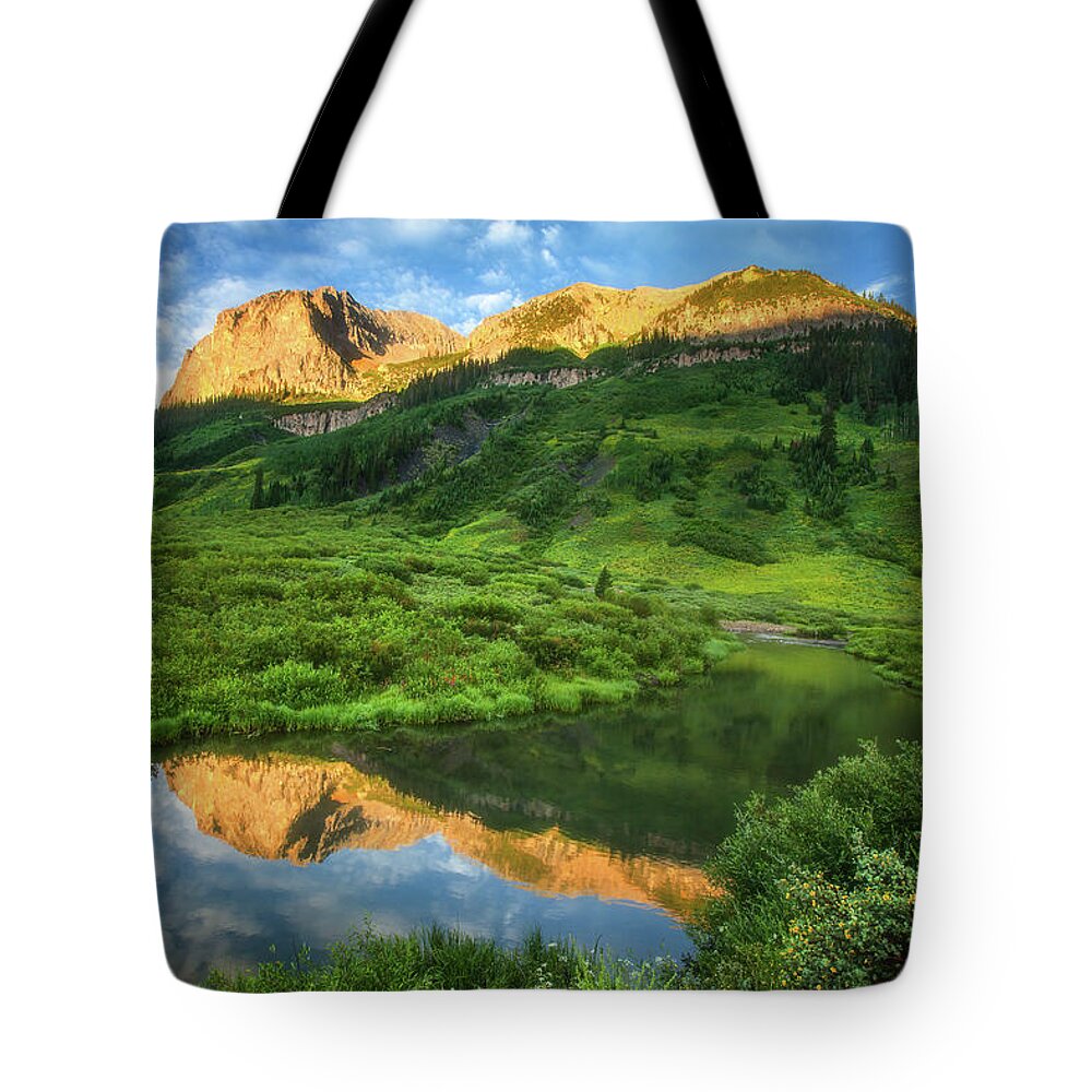 Gothic Colorado Tote Bag featuring the photograph Gothic Glow by Darren White