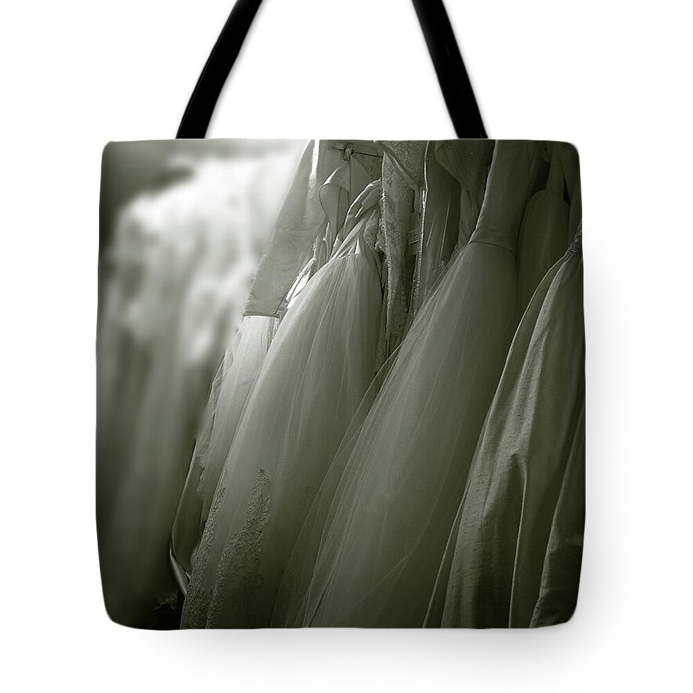 Gown.gold Tote Bag featuring the photograph Gowns of Gold by Wayne King
