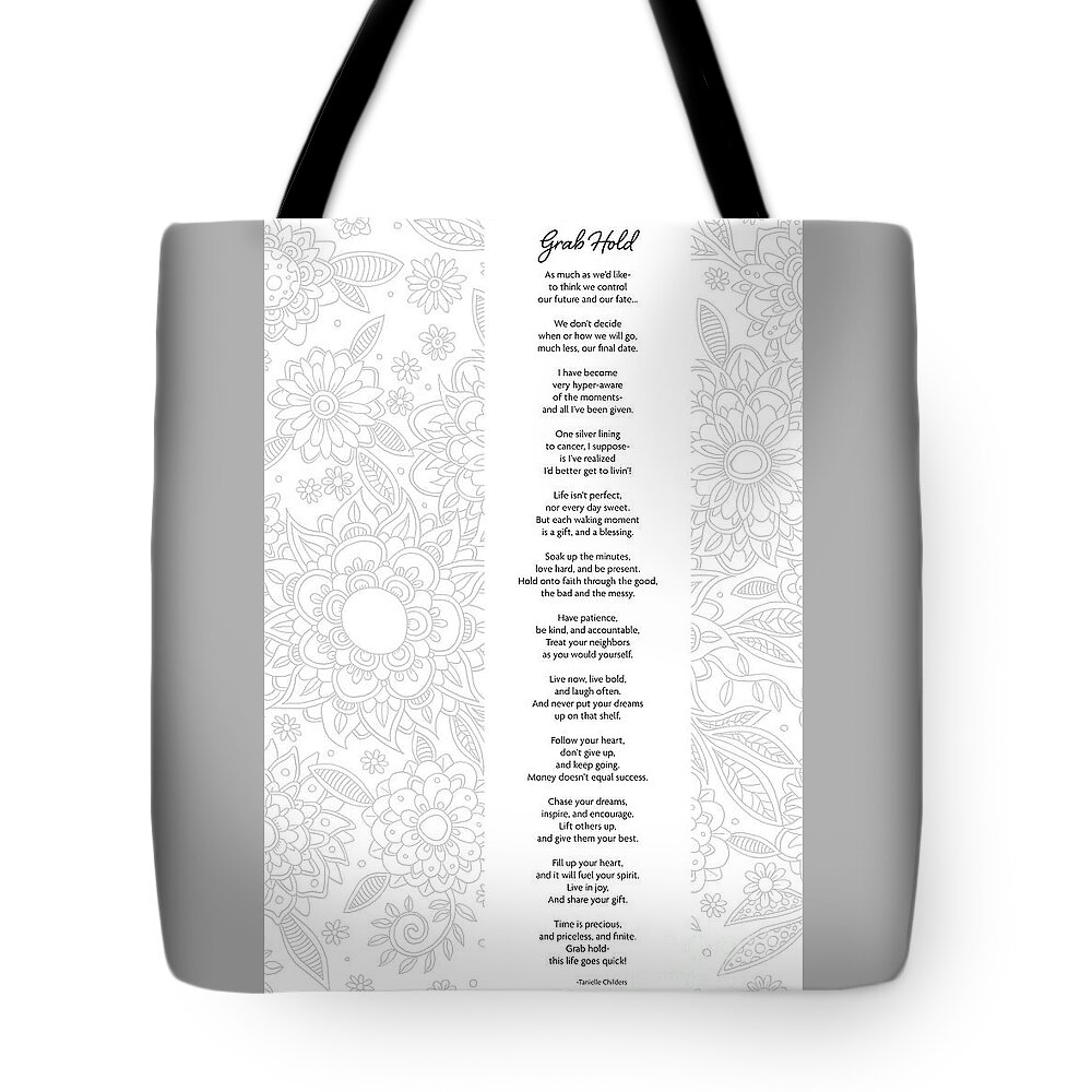 Grab Hold Tote Bag featuring the digital art Grab Hold by Tanielle Childers