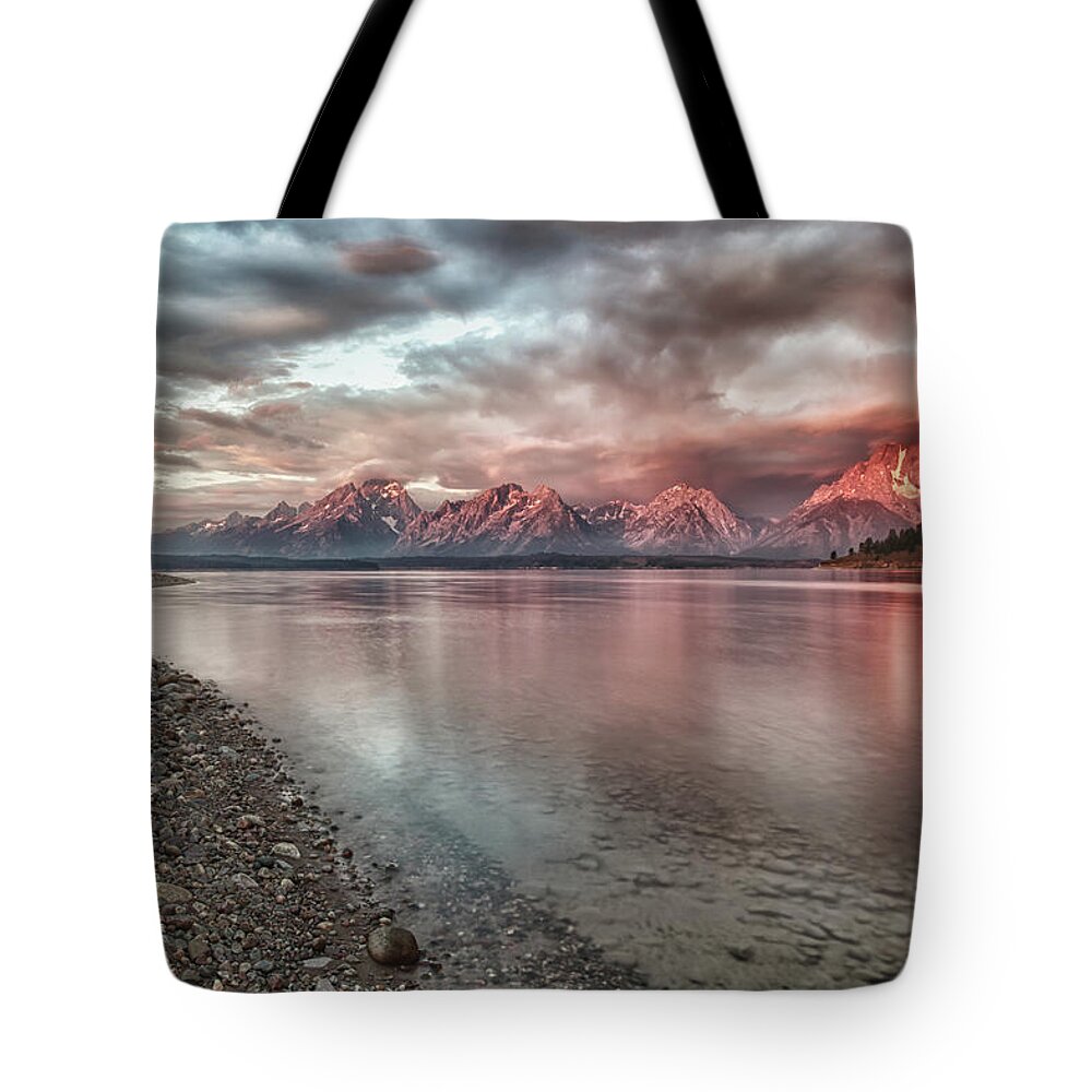 Wyoming Tote Bag featuring the photograph Grand Tetons Morning Light by Jo Ann Tomaselli