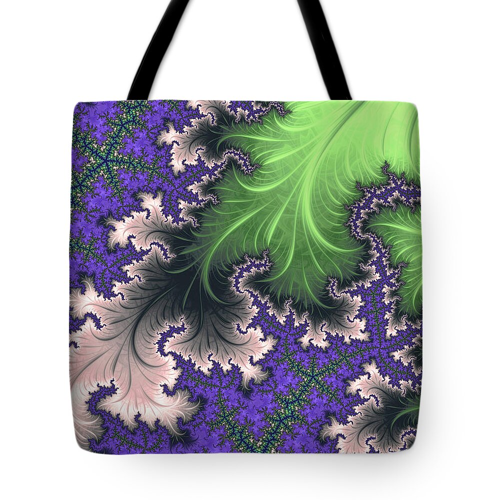 Fractal Tote Bag featuring the digital art Gratitude by Mary Ann Benoit
