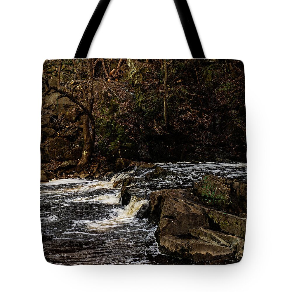 Great Falls Tote Bag featuring the photograph great falls - Rockingham - 07 by Flees Photos