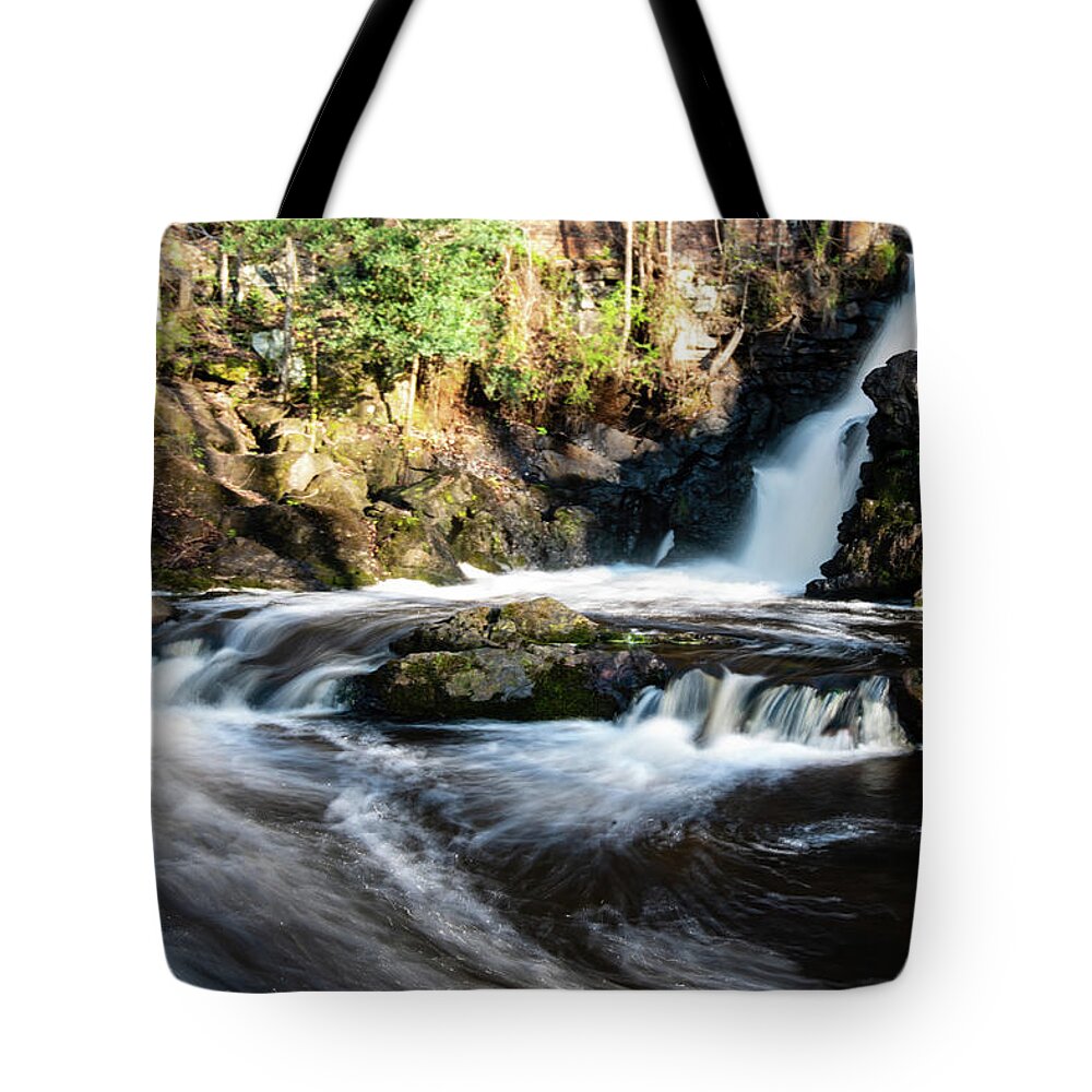 Great Falls Tote Bag featuring the photograph great falls Rockingham revisited 4 by Flees Photos