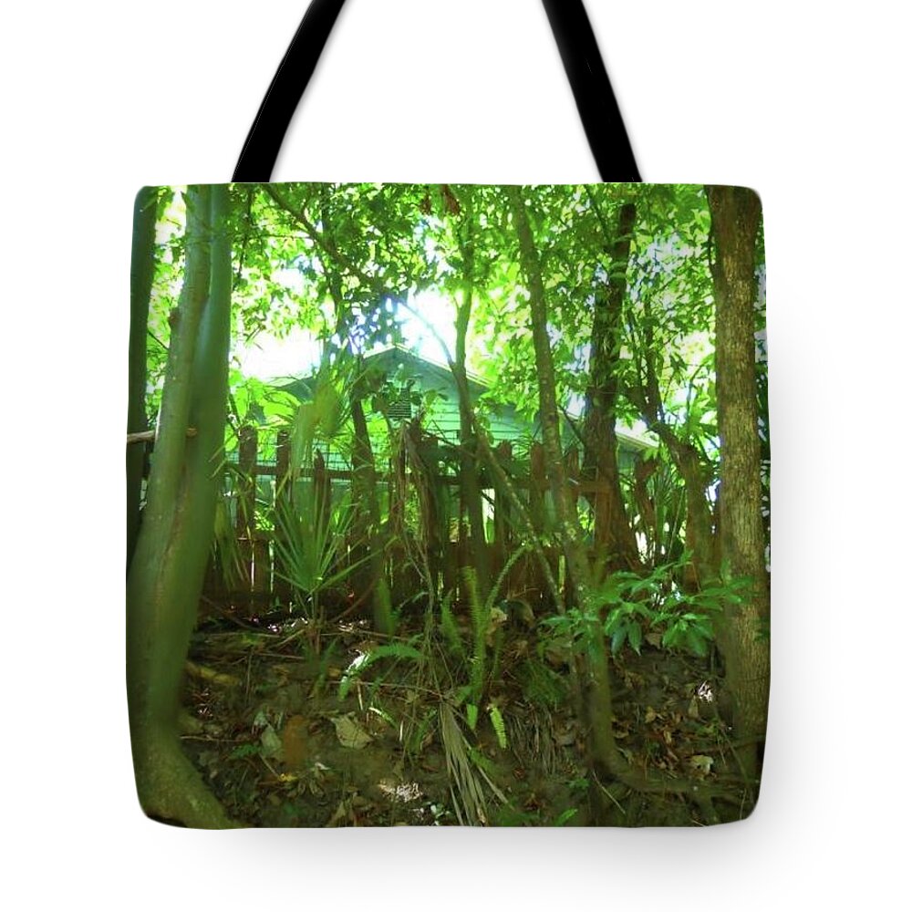 Trees Tote Bag featuring the photograph Green House by Joe Roache