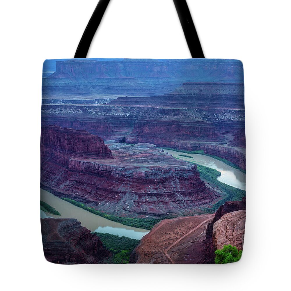 Dead Horse State Park Tote Bag featuring the photograph Green River by Izet Kapetanovic