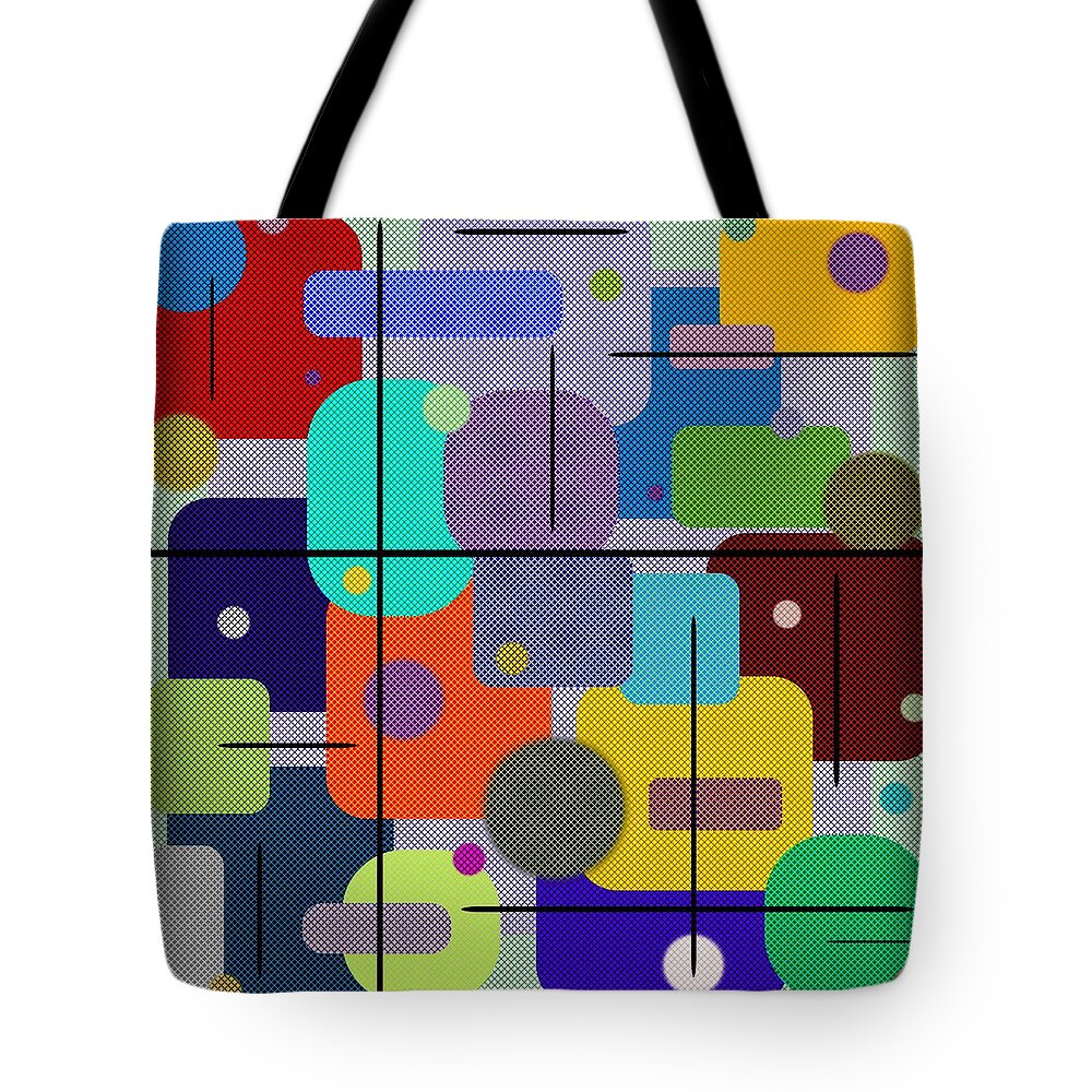 Green Tote Bag featuring the digital art Green Shui by Designs By L