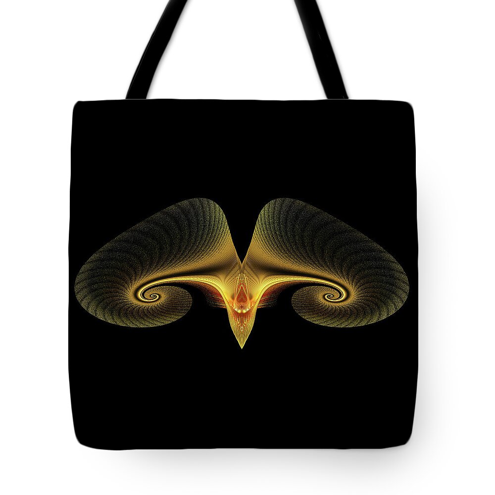 Abstract Tote Bag featuring the digital art Greetings Earthlings by Manpreet Sokhi