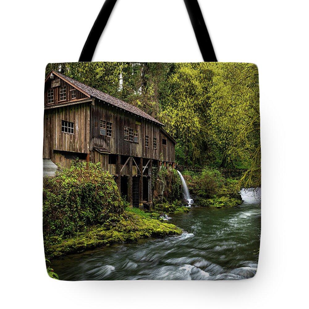 Mill Tote Bag featuring the photograph Grist Mill by Chuck Rasco Photography