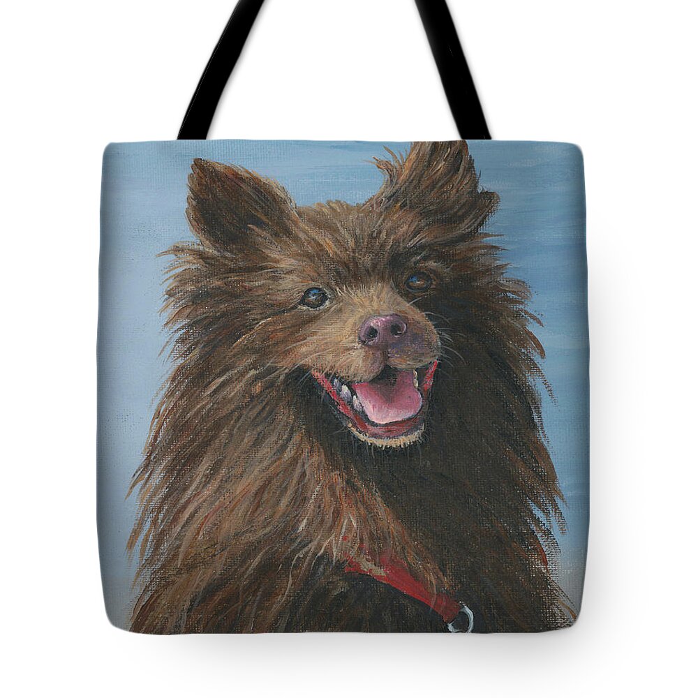 Pet Tote Bag featuring the painting Grizzly by Darice Machel McGuire