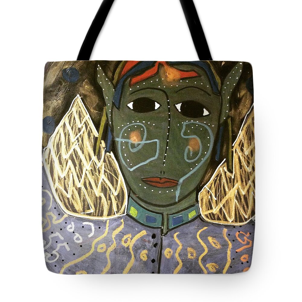 Guardian Tote Bag featuring the mixed media Guardian by Clarity Artists