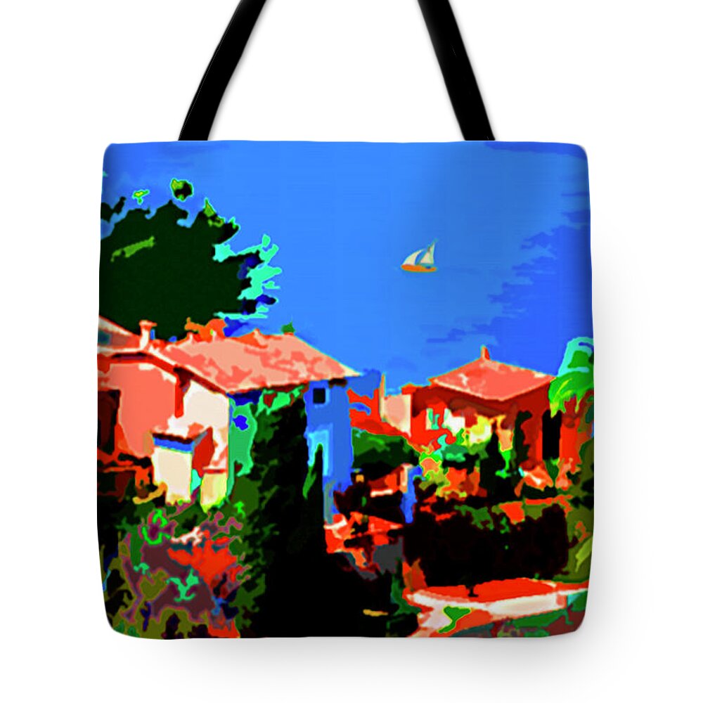 Caribbean Tote Bag featuring the painting Haiti by CHAZ Daugherty