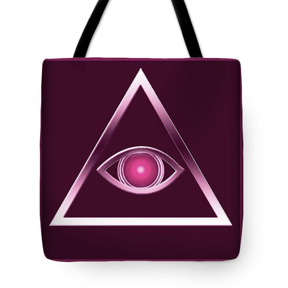 Hal Tote Bag featuring the digital art Halcon V1d by Wunderle
