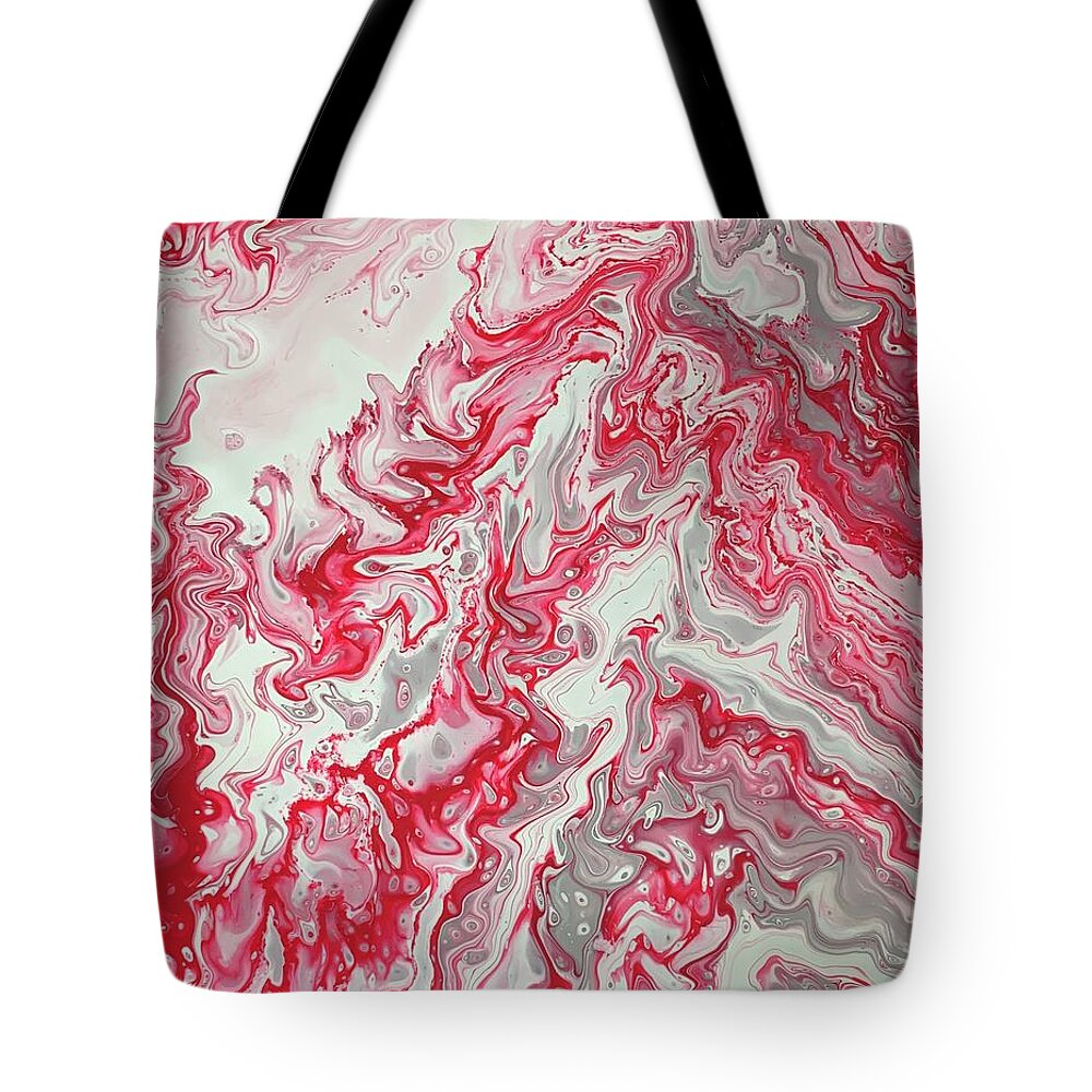Holiday Tote Bag featuring the painting Hallmark by Nicole DiCicco