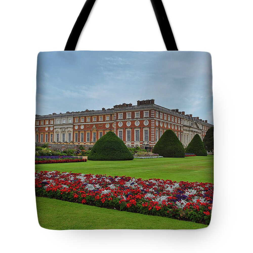 Hampton Court Palace Tote Bag featuring the photograph Hampton Court Palace England by Abigail Diane Photography